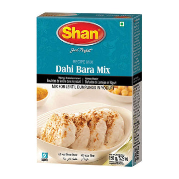 Shan Dahi Bara Recipe Mix 5.29 oz (150g) - Seasoning Spice Powder for Traditional Lentil Dumplings in Yogurt - Suitable for Vege