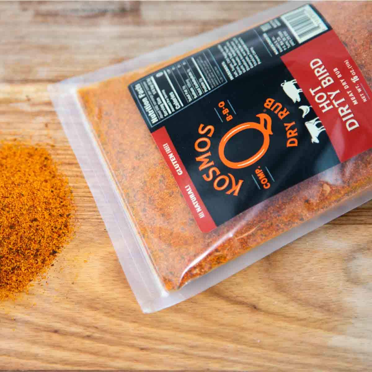 Kosmos Q Dirty Bird Hot Bbq Dry Rub, 16 Oz