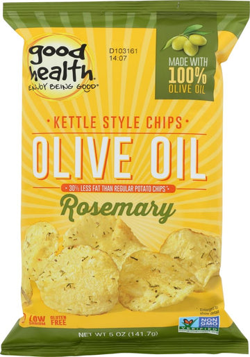 Good Health Olive Oil Kettle Style Chips with Rosemary 5 oz. Bag (4 Bags)