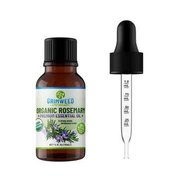 Organic Rosemary Essential Oil 100% Pure And Natural, Therapeutic Grade, Premium Quality, With Dropper