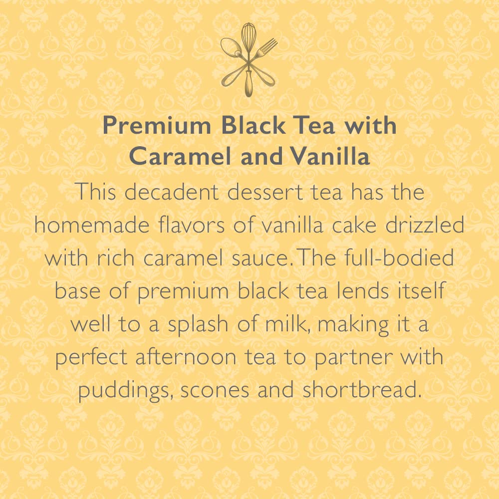 The Republic of Tea Downton Abbey Mrs. Patmores Pudding Tea  36 Tea Bags  Caramel Vanilla Black Tea