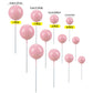 Gyufise 30Pcs Balls Cake Topper Diy Cake Insert Toppers Ball Cake Picks Cupcake Topper For Birthday Party Baby Shower Wedding Ca
