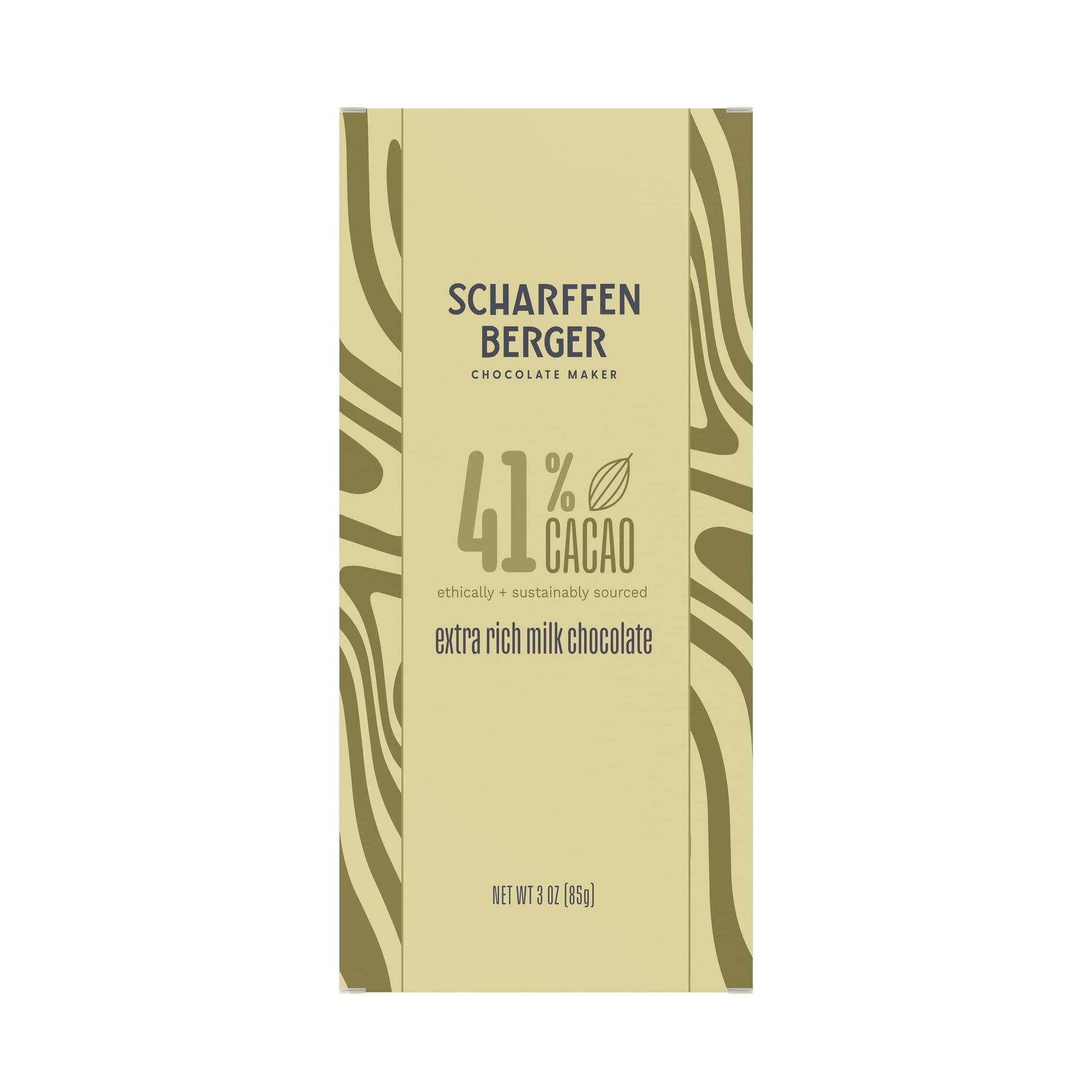 Scharffen Berger Chocolate Bar  41% Cacao Extra Rich Gluten Free Milk Chocolate  3.0 Ounce Bar (Pack Of 6)