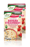 Simply Nature Organic Instant Oatmeal Packets (2 Boxes, Banana Strawberry)