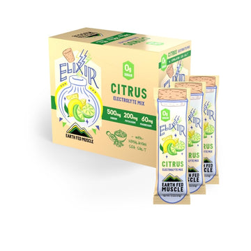 Elixir Citrus Electrolyte Packets - Zero Calorie, Sugar-Free, 30 Sticks