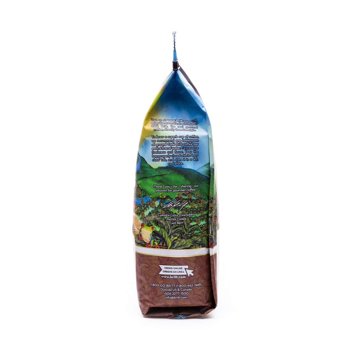Café Britt® - Costa Rican Tres Rios Valdivia Coffee (12 Oz.) (3-Pack) - Ground, Arabica Coffee, Kosher, Gluten Free, 100% Gourmet & Medium Light Roast