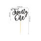 Arthsdite 1Pc Twenty One Cake Topper - 21St Happy Birthday Cake Decorations, 21 Birthday Party Decor, Wedding Anniversary Party