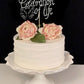 Happy Birthday In Heaven,Celebration Of Life Cake Topper For Birthday,Anniversary,Funeral,In Loving Memory, Funeral Decor,Silver