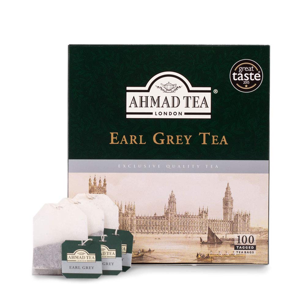 Ahmad Tea 100 Pack , Earl Grey, 1200 Count, (Pack Of 12) (595-12)