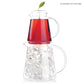 Tea Forte Iced Tea Over Ice Raspberry Nectar, 5 Count Handcrafted Pyramid Infuser Tea Bags, Each Steeps 24 oz.