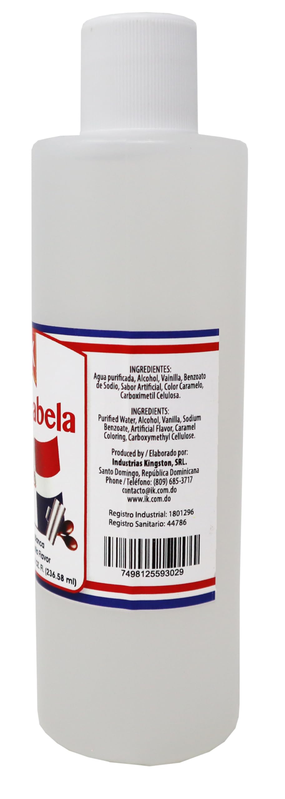 Vanilla Blanca White 8 Oz (473.17Ml) – Clear Compatible With Vanilla Extract For Baking & Desserts – Made In Dominican Republic – Perfect For Cakes, Cookies, Frosting & More