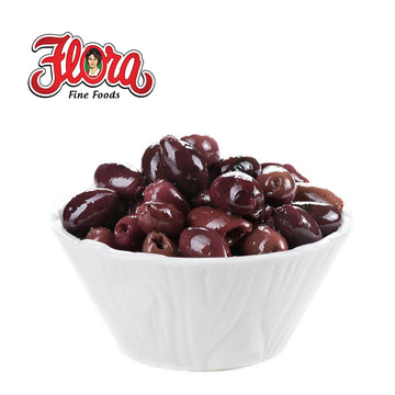 Flora Foods Kalamata Olives Pitted | 19.6 Oz (580Ml) | Imported | All Natural | Non Gmo | Fresh Harvest