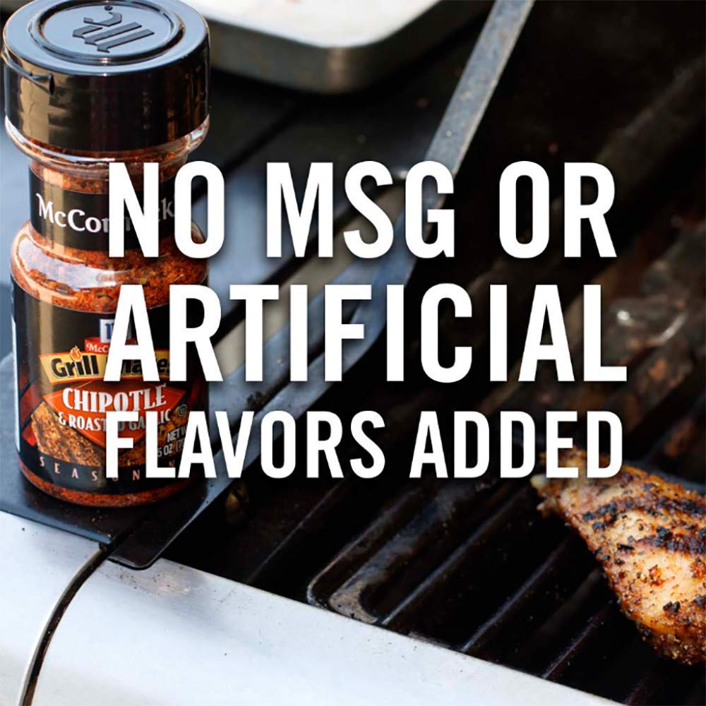 McCormick Grill Mates Chipotle & Roasted Garlic Seasoning, 2.5 OZ (Pack - 2)
