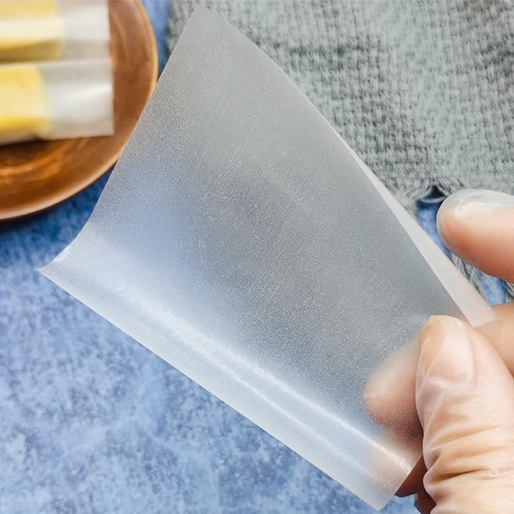 Edible Glutinous Rice Paper 500 Sheets (4.7X4.7) Inches, Candy Chocolate Wrapper.