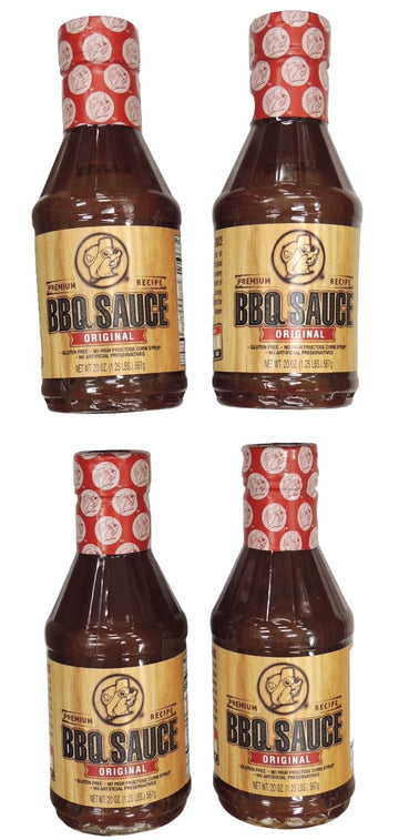 Buc-ees BBQ Sauce Set - Premium Recipe - 4 Bottles - 80 Oz Total