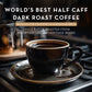 Worlds Best Half Caff Dark Roast Coffee Pods, 18 Count, Recyclable, Compatible with Keurig K Cups, 100% Arabica Coffee
