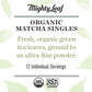Mighty Leaf Tea, Organic Matcha Green Tea Powder - 100% Unsweetened Japanese Matcha, 12 Single Serve Packets