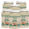 Pride of India - PACK of 6 - Brown Rice Flour 1 lbs (454 gm) Slightly Nutty Earthy Taste Milled in Small Batches- Used for Cooki