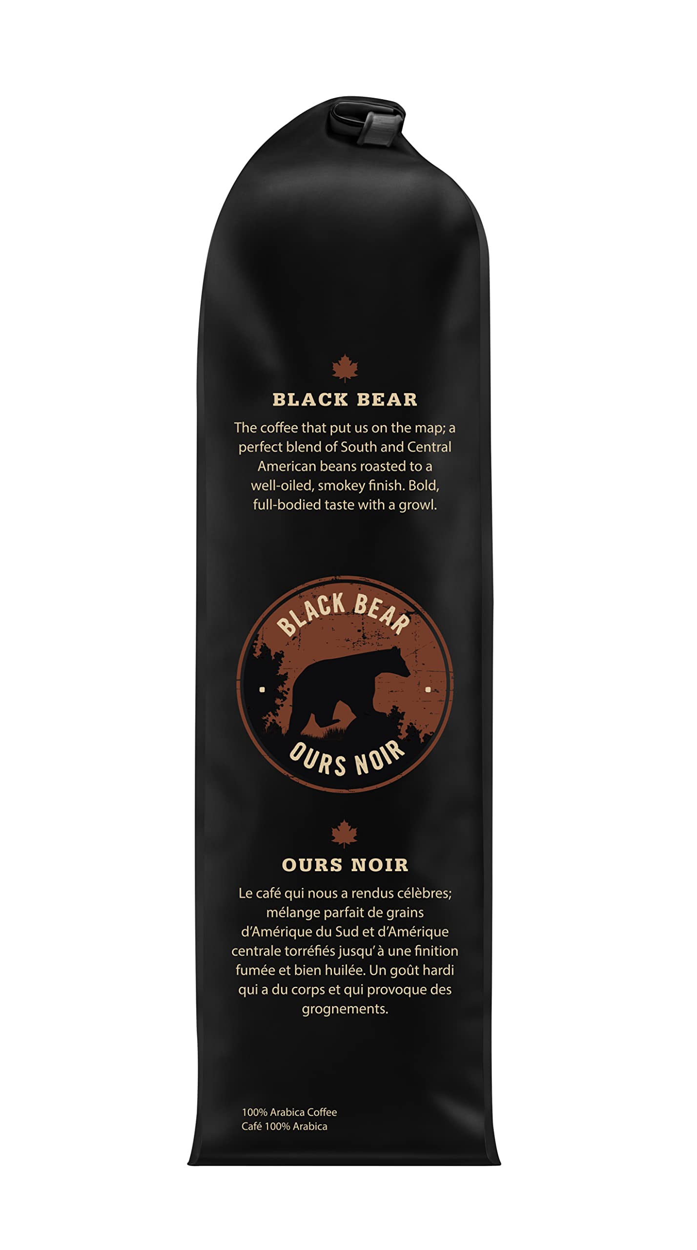 Muskoka Roastery Coffee, Black Bear, Dark Roast, Whole Bean Coffee, 400g