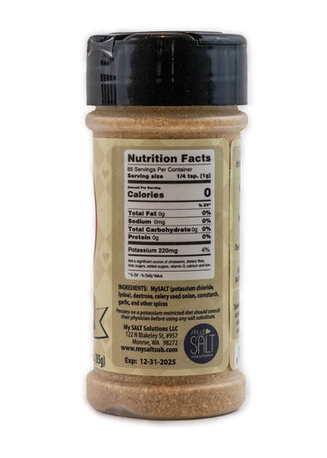 MySALT Seasoned Salt Substitute - Sodium Free Seasoning with Classic Savory Flavor - Salt-Free Alternative for Cooking, Grilling