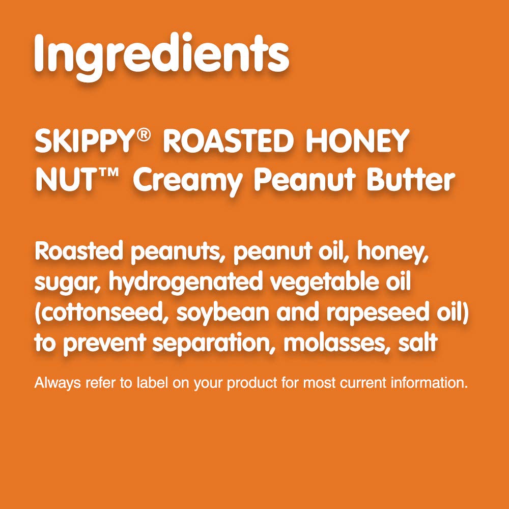 Skippy Peanut Butter, Creamy Roasted Honey Nut, 16.3 Ounce (Pack Of 3)