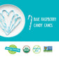 Yumearth Organic Candy Canes - Individually Wrapped Full Size Blue Raspberry Candy Canes - Dye Free, Allergy Friendly, Non Gmo,