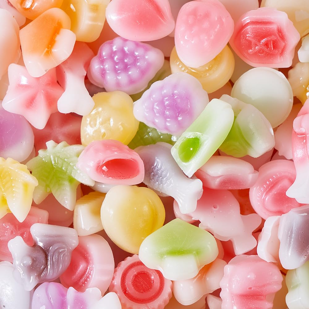 Halfoma Wax Bottle Candy with Syrup in the middle Assorted Fruit Flavors Various styles Suitable for Chewing to Relieve Stress  Playing Games  and Various Gatherings 32 Candies 60g