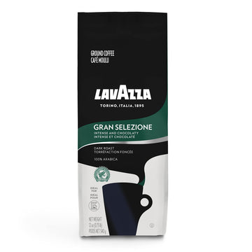 Lavazza Italian Roast Ground Coffee 6 Bags Of 12Oz, Dark Roast, Strong And Bold Taste, Intensity 5/5, 100% Arabica, Ideal For Drip Brewers, (Pack Of 6) - Package May Vary