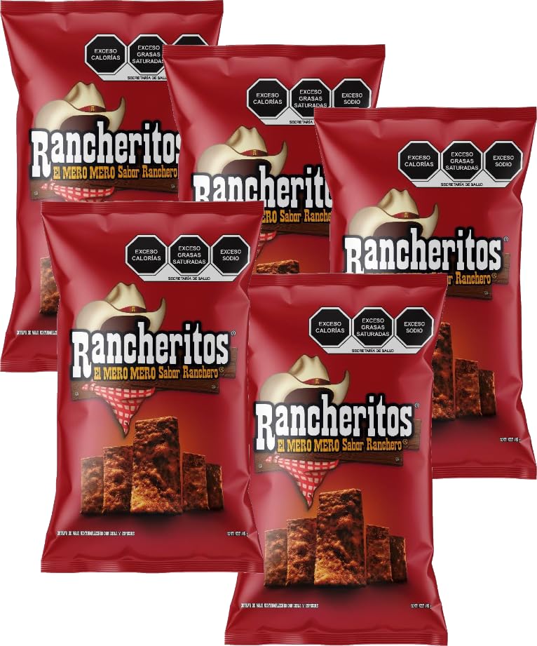 Mexican Rancheritos Tortilla Chips, 41 g (Pack of 5) Bundled by CITY WIDE GOURMET