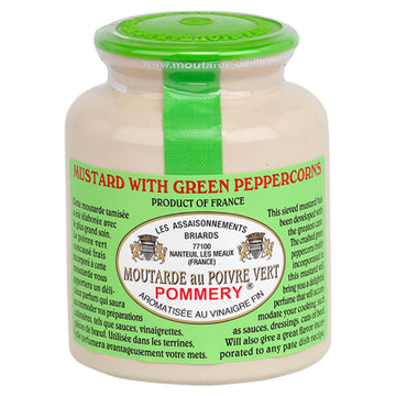 Pommery - Gourmet Green Peppercorn Mustard From France In Crock 8.8Oz