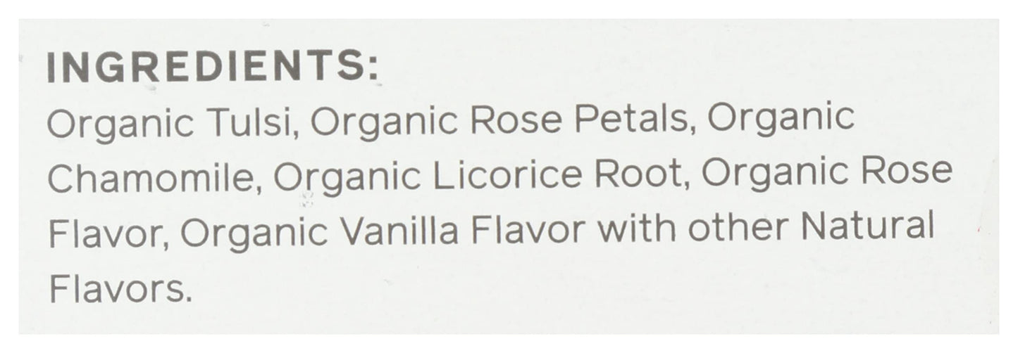 Allegro Tea, Organic Rose Tulsi Tea Bags, 20 Ct