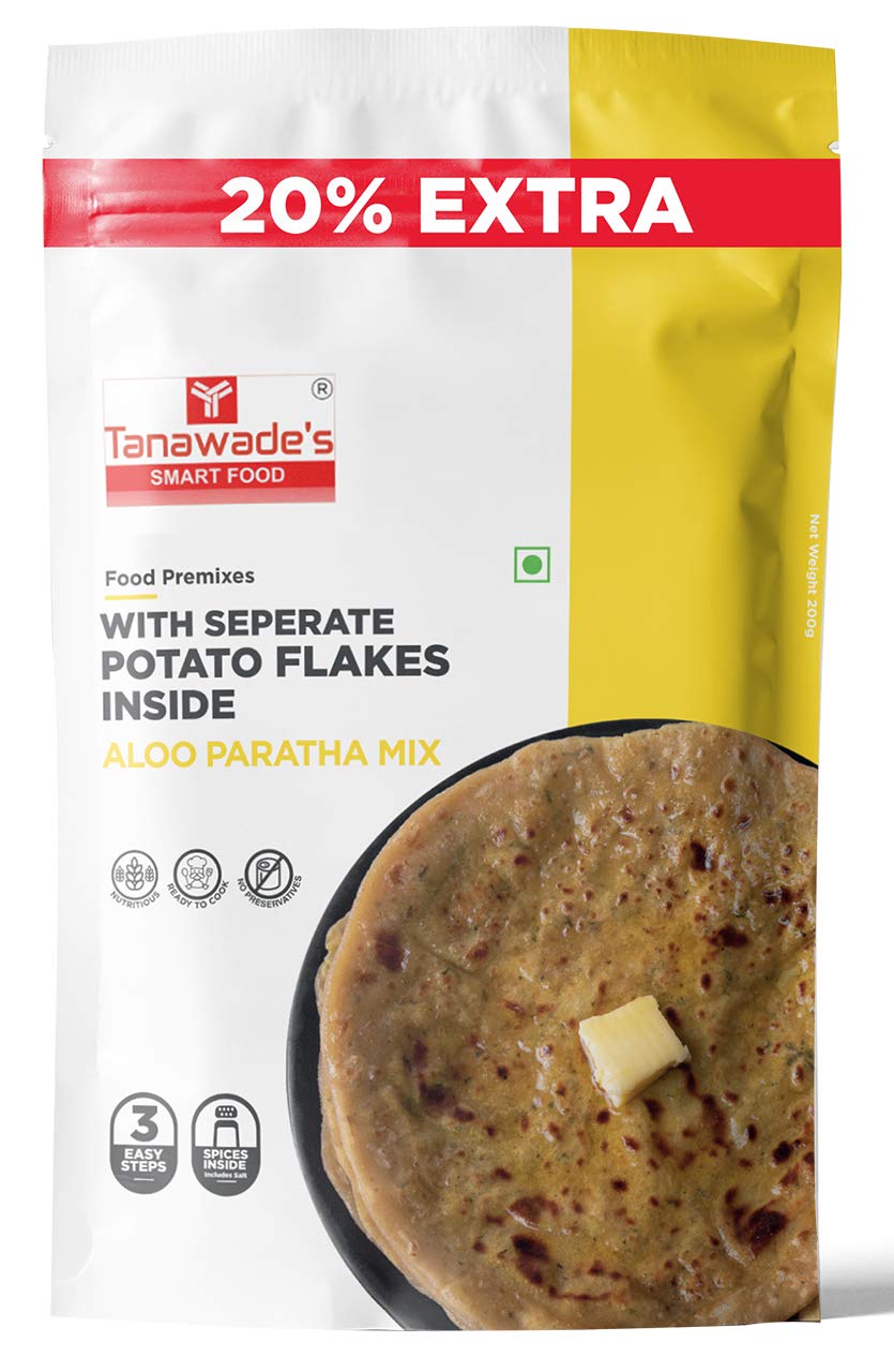 Tanawades Smart Food Paratha Combo, Instant Aloo Paratha, Methi Paratha Mix, Ready To Cook, Home Food With Hand Picked Flavours,