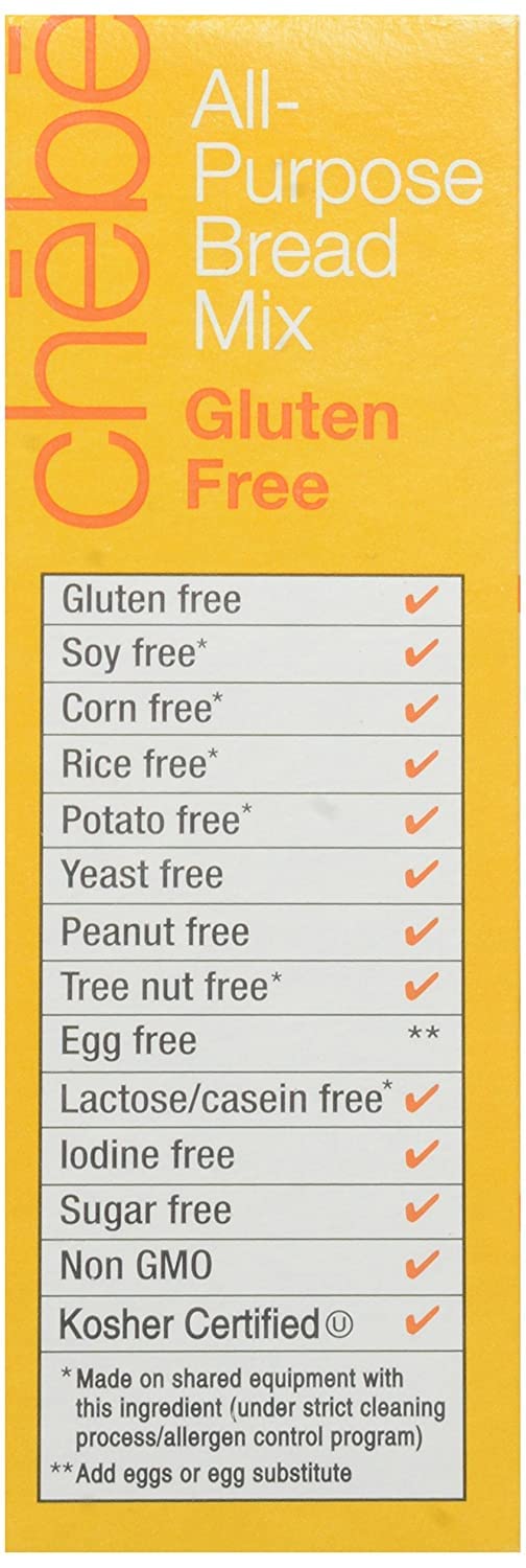 Chebe Bread All-Purpose Mix, Gluten Free, 7.5-Ounce Bags (Pack Of 8)