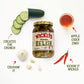 Wickles Pickles Original Relish (3 Pack) - Hot & Sweet Relish - Wickedly Delicious Sweet & Spicy Pickle Relish (16 Oz Each)