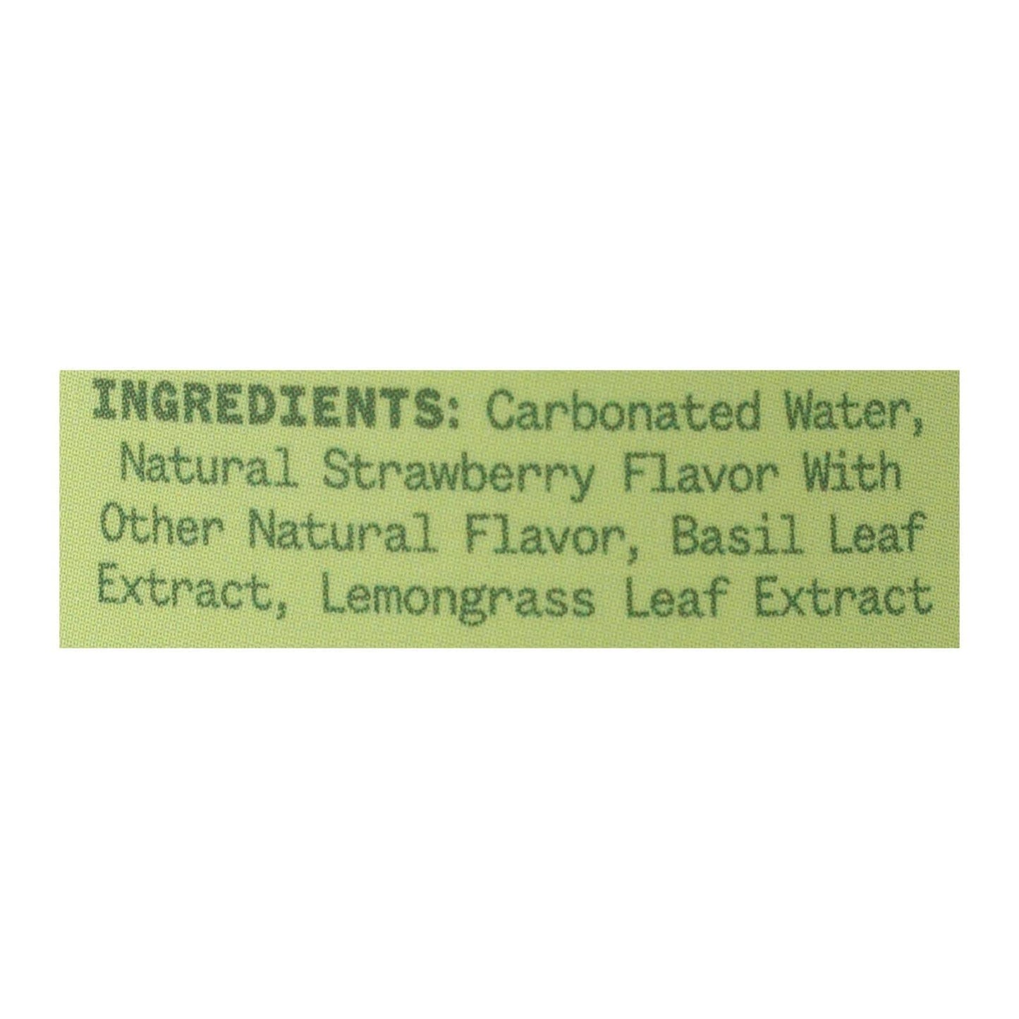 Aura Bora Herbal Sparkling Water Basil Berry, 12 Ounce