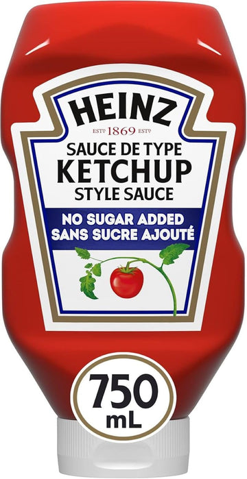 Heinz Ketchup No Sugar Added 1 Count 750Ml 25.36 Fluid Ounces From Canada