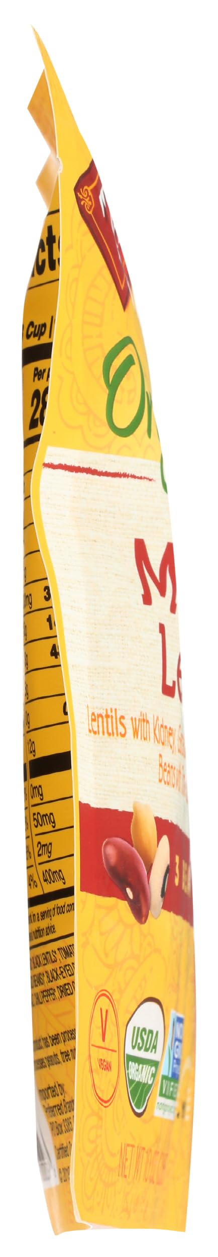 Tastybite Organic Three Bean Madras Lentils, 10 Oz