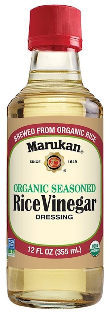 Marukan Organic Seasoned Rice Vinegar, 12 Ounce Glass Bottle (Pack Of 1)