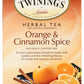 Twinings Orange & Cinnamon Spice Tea - 20 Ct By Twinings