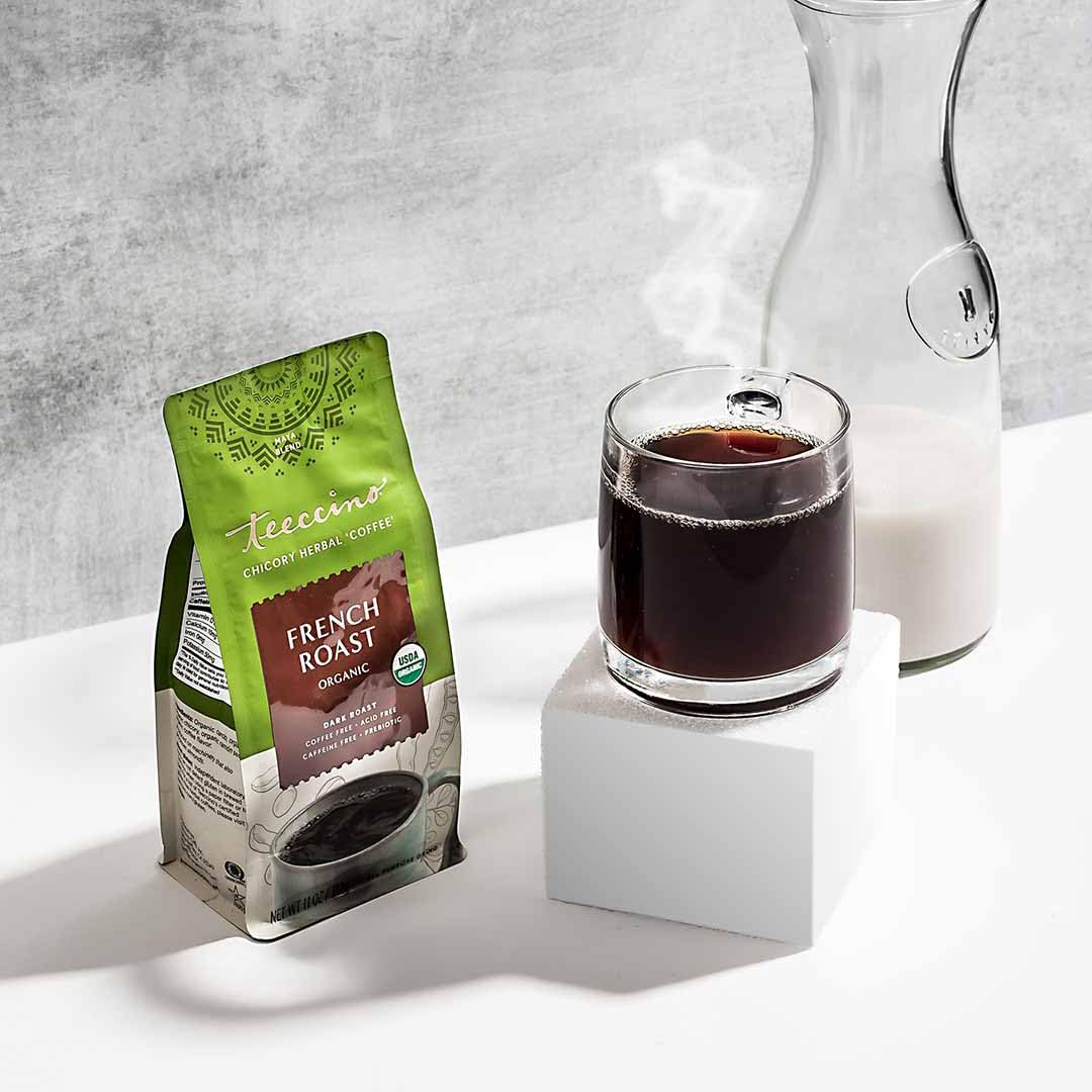 Teeccino French Roast Chicory Coffee Alternative, Caffeine-Free, 5 lb Bag