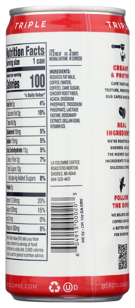 La Colombe Coffee Roasters Draft Latte Triple (Pack Of 8)
