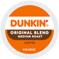 Dunkin Donuts Single-Serve Coffee K-Cup Pods  Original Blend  Medium Roast  Carton Of 64 Pods