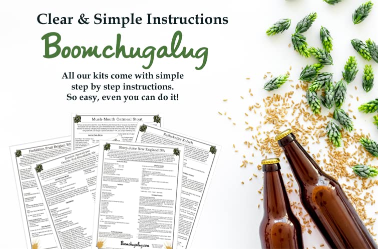 Boomchugalug Heady Popper Imperial IPA malt-inspired Making Extract Kit - Home Brewing Supplies
