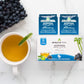 Tree Organic Moringa Superfood Tea - 25 Individually Sealed Tea Bags, Blueberry, 6 Count Pack, Vegan, Gluten-Free, Caffeine-Free
