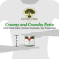 Frantoi Cutrera Basil Pesto Sauce, Creamy Italian Spread, 6.7 oz Jar, Pack of 4
