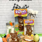 Fruidles Easter S'Mores Bunny Solid Big Milk Chocolate, Holiday Treats, Milk Chocolate Flavored With Graham Cracker Bits And Min