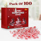 Yumzo Christmas Mini Candy Canes - Red & White Peppermint Flavor, 3.5 Inches, Individually Wrapped, 100 Pack