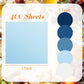 Havawish 400 Pack Wax Paper Sheets, 12x12 Inch, Greaseproof Deli Paper, Waterproof Food Basket Liners, Blue Series