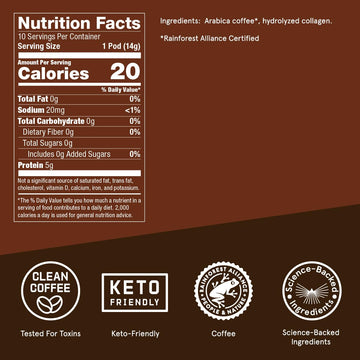 Bulletproof The Original + Collagen Single-Serve Coffee Pods, 10 Count, 100% Arabica Coffee Sourced From Central And South America