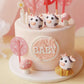 Jevenis Cute Cow Cake Decoration Farm Animal Birthday Cow Cake Topper For Baby Shower Party Decorations